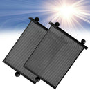 2 Pcs Car Side Window Baby Sun Shade Retractable Shield Cover Roll Curtain Visor