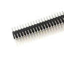 Black 90 Degree 2.54mm 3x40P Pins Three Row Right Angle Pin Header Connector FT