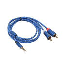 3.5mm Male to 2 RCA Male Aux Audio Cable for Amplifier Phone Edifer (0.5m)