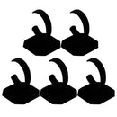 5pcs Black Velvet Watch Display Holder Stand C Type Wristwatch
