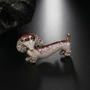 1 Pcs Cute Shiny Rhinestone Dachshund Dog Romantic Brooch Pin Fashion Jewel I5L4