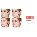 Sace Lady 4 Colors Highlighter Palette Makeup Face Contour Powder Bronzer M
