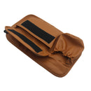 Brown Motorbike Motorcycle Electric Scooter PU Leather Saddle Bag Tool Bags