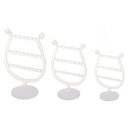 Crystal Acrylic Earrings Ear Studs Jewelry Holder Display Stand Set 5.1+4.3 V2T9