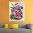 Pink Rose 5D DIY Diamond Painting Embroidery Craft Needlework Decor Gifts