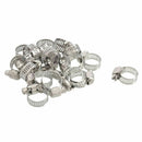 10pcs Adjustable Car Fuel Petrol Pipe Hose Clip Stainless Clamp Spring 8-12 I5G4