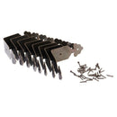 8pcs Right Angle Furniture Edge Corner Protector Bracket Bronze Tone