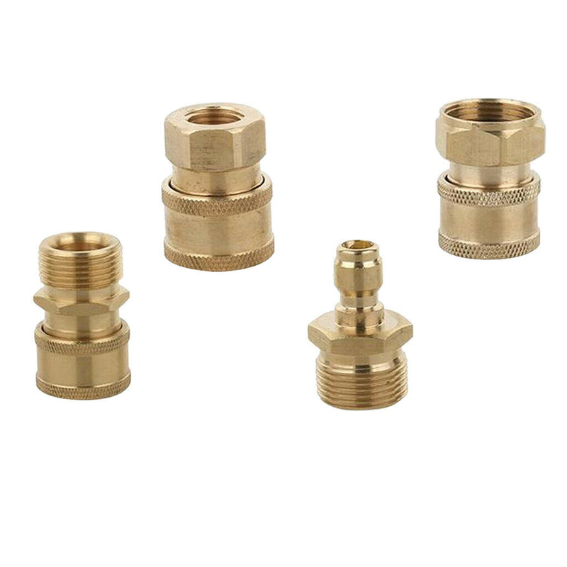 4 Pieces Quick Connector Coupler for Pressure Washer Nozzle Clean Hose Pipe