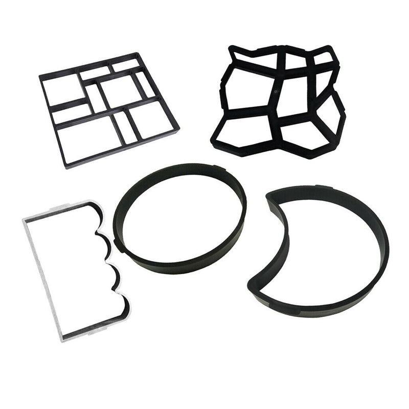 2pcs Path Maker Mould Paving DIY Lawn Concrete Paving Garden Path Molds