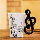 Creative novelty note handle ceramic cup free spectrum coffee milk tea cup  F1L7