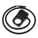 Waterproof 12V Motorcycle Aluminium 7/8" Headlight Switch with 3 Wire Black