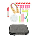 18 Sizes Interchangeable Circular Knitting Needles Sets With Tool Kits and