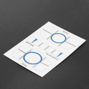10 Sets Golf Impact Tapes Labels Recorder Kit for Woods Irons and Putter