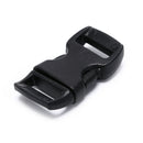 10x 10mm plastic side quick release buckles for webbing bag strap clips black M&