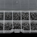 500pcs High Carbon Steel Fishing Hooks Set Offset Sport Circle Octopus Hook