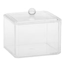 Acrylic Makeup Holder Cotton Pads Storage Box Cosmetic Case Organizer 9.5CM