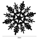 Christmas Snowflake Ornaments Sprinkles Tree Pendant 24 Pieces (Black) A
