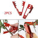 Cut Tool Garden Florist Flower 2pcs Metal Rose Thorn Root Leaf Stripper DIY IRH