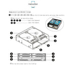 5.25 inch to 2.5 or 3.5" Internal Hard Disk Drive Mounting Kit with Screws
