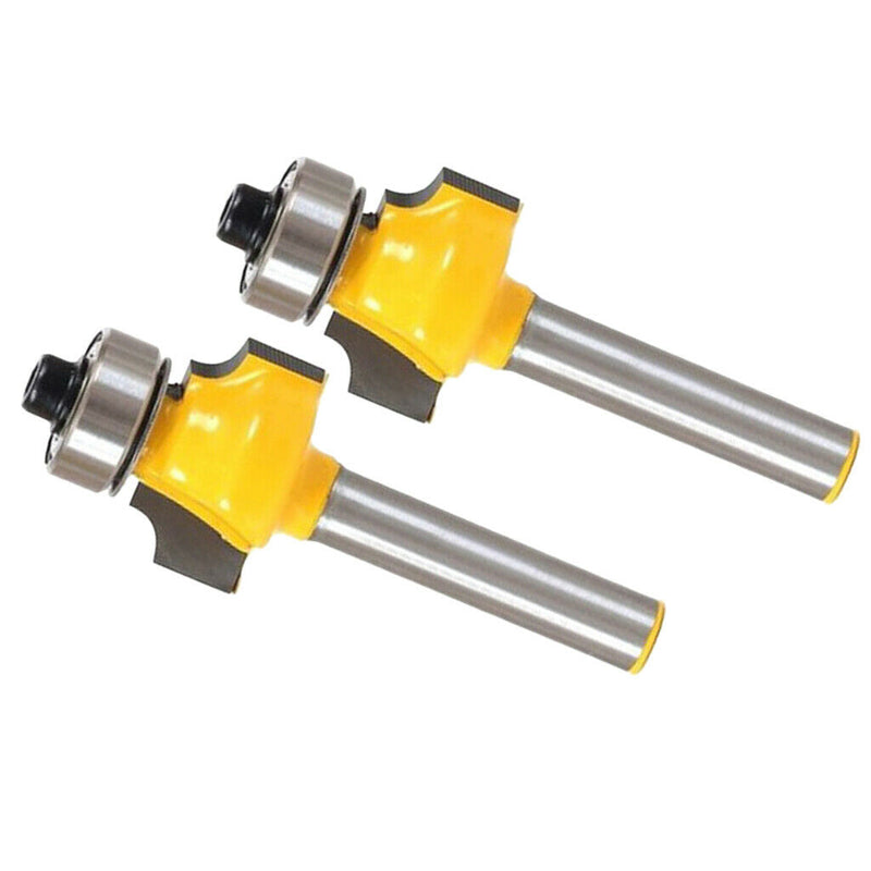 2x 1/4 Shank Woodworking Router Bit Radius Round Over 1/8Inch Radius Cutter
