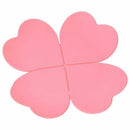 Silicone Leaf Shape Non-Slip Heat Resistant Cup Mat Coaster Pink S4A3
