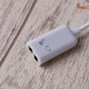 3.5mm mic audio jack to headphone microphone y splitter cable converter ES