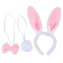 Animal Print Set Rabbit Ears Tail BowTie Fancy Dress Outfit R1R7