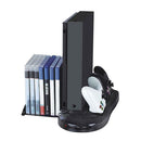 Multi-Function Rack Charger Stand Cooling Fan Disk Storage for XBOX ONE X