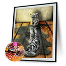 Full Round Drill 5D DIY Diamond Painting Cat Animal Embroidery Art (SM006)