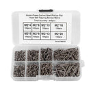 800Pcs Stainless Steel Self Tapping Screw Assortment Kit Lock Nut Wood Thre
