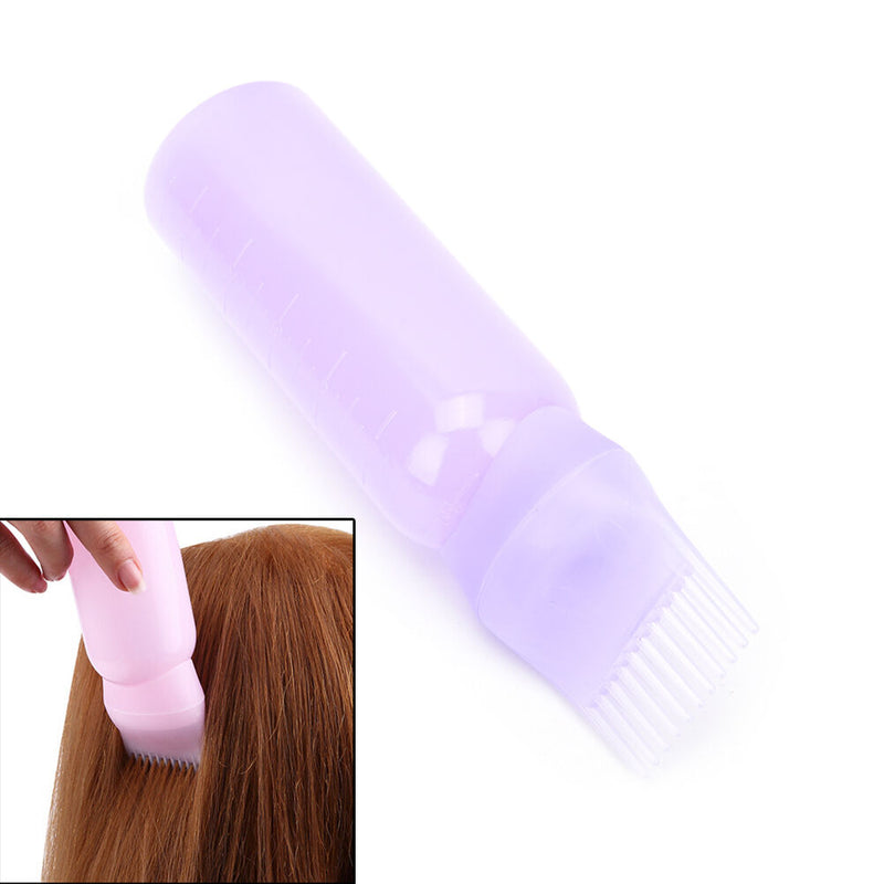 120ML Hair Dye Bottle Applicator Comb Dispensing Salon Hair Coloring Dye WGJ Bj