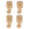 4Pcs Solid Wood Sofa Legs Furniture Feet Plinth for Kitchen Cabinet Cupboard,