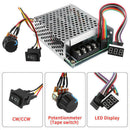 DC10-55V 12V 24V 36V 60A PWM Motor Speed Controller CW CCW Reversible Swit QSQ