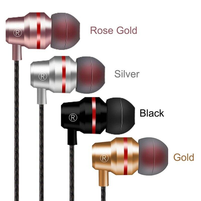 latest In-Ear Earphones computer bass mobile phone universal metal wire mag Z4P2