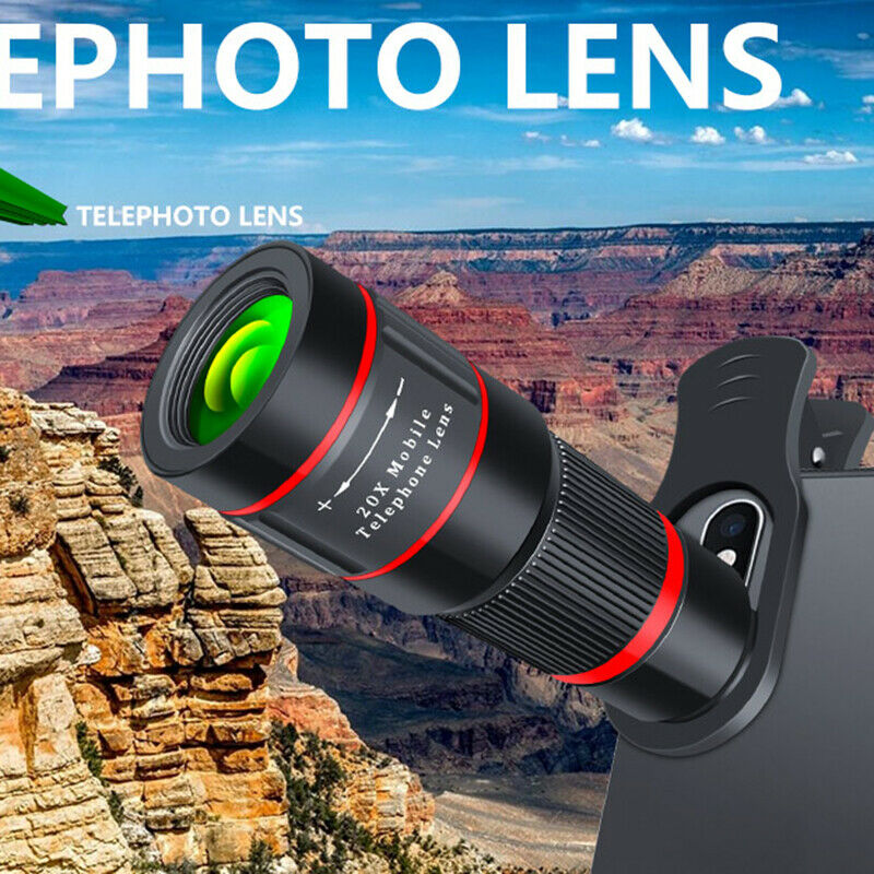 20X Zoom Telephoto Lens 4K HD Monocular Telescope Phone Camera Lens- OZ