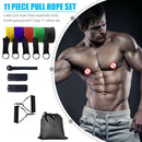 11pcs Resistance Bands Set Pull Rope Home Gym Equipment Fitness Yoga Exercise