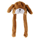 Bear Hat Ear Moving Jumping Hat Funny Lovely Plush Hat Cap For Women Girls