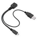 CableDeconn C0204 USB Female to USB+Micro USB Male OTG Y Cable Splitter