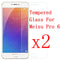2X 2.5D Premium Tempered Glass Screen Protector Protective Film for MEIZU Pro 6