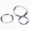 80pcs M3,4,5,6,8,10,12,16 Wave Wavy Spring Crinkle Washers Kit A2 304 Stainless