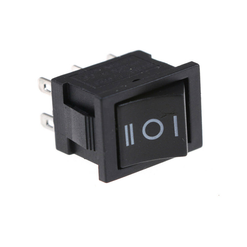 5Pcs Three Position Toggle Switch KCD2 203 6P 6A/250VAC 10A/125VAC Rocker Swi Ew