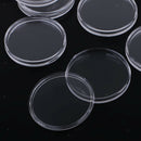 40 Clear Round Capsules Coin Holders Case Acrylic Portector for 40mm Applied