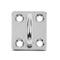 4pcs Heavy Duty Stainless Steel Square Plate Staple Ring Hook, Marine Boat