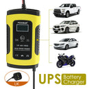 12V LCD Display Smart Car Motorcycle Battery Charger Auto Pulse Repair UK A