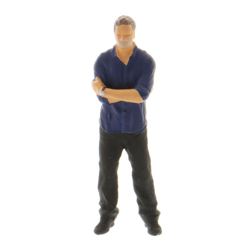 2Pcs 1:64 Mini Scenario Movie Figures Character for Park Train Diorama Decor