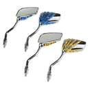 Mirrors Rearview 10mm 8mm Left Right Universal for Motorcycle Motorbike