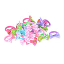10Pcs Cute Ribbon Hairbow Girls Hair Top Rope Hair Bow Kids Hair Accessories 3C