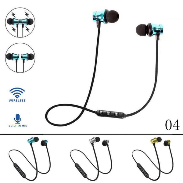 Bluetooth 4.2 Stereo Earphone In-Ear Headset Wireless Magnetic Earbuds Headphone