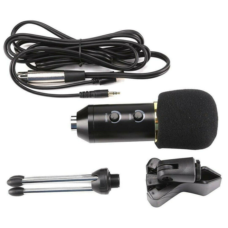 Pro USB Condenser Microphone Studio Sound Recording Mic w/ Stand Tripod
