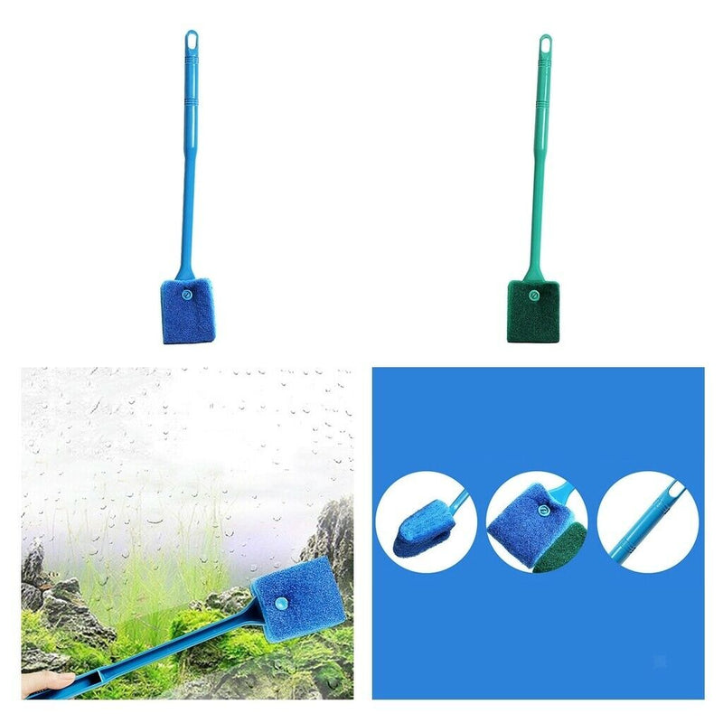 40cm Fish Tank Aquarium Glass Cleaner Cleaning Brush Algae Scrapper  Green